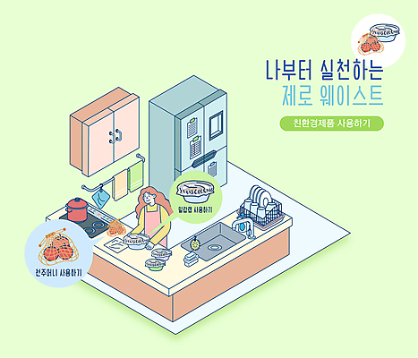 전신 그릇 접시 여자 말풍선 일러스트 요리 한명 들기 상반신 성인 타이포그라피 연두색 자연보호 앞치마 냄비 주머니 싱크대 친환경 냉장고 수세미 랩 밀랍 성인여자한명만 제로웨이스트 다회용품 국내일러스트 AI파일 문자 1 식기 모션 자연 사람 초록색 환경 그린캠페인 가전제품 보호 솥 사회이슈 개수대 재활용품 여자한명만 성인여자만 파일형식 벡터
