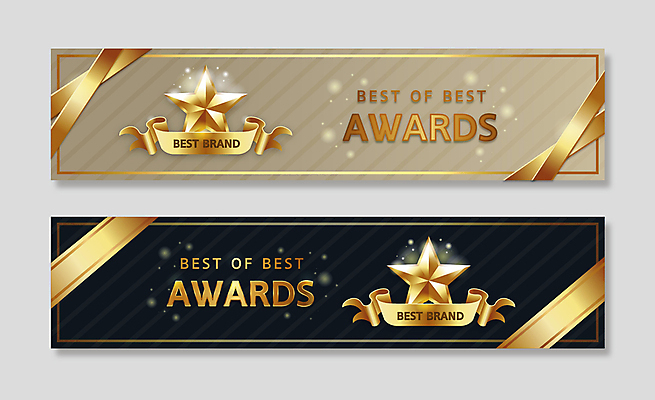 별 리본 일러스트 타이포그라피 사람없음 세트 검은색 금색 최고 수상_상을받음 베이지색 시상식 국내일러스트 AI파일 자연요소 문자 컬러 파일형식 벡터