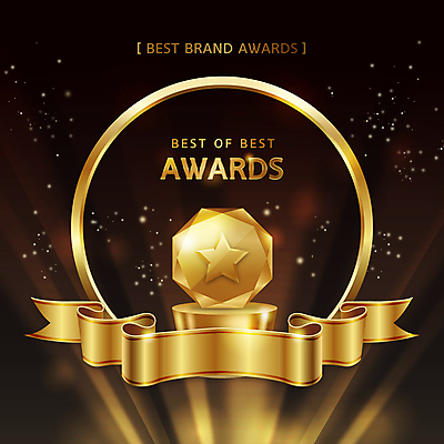 별 리본 일러스트 타이포그라피 사람없음 빛 검은색 금색 최고 수상_상을받음 트로피 시상식 국내일러스트 AI파일 자연요소 문자 컬러 상_우승 파일형식 벡터