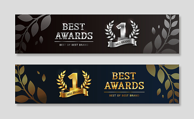 1 리본 일러스트 흑백 타이포그라피 사람없음 세트 검은색 금색 우승 최고 수상_상을받음 남색 시상식 월계수 국내일러스트 AI파일 문자 컬러 촬영기법 파일형식 벡터