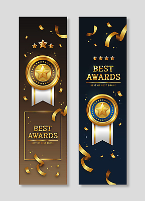 별 리본 일러스트 타이포그라피 사람없음 파란색 세트 갈색 최고 수상_상을받음 상패 메달 꽃가루 시상식 국내일러스트 AI파일 자연요소 문자 컬러 가루 상_우승 상_상패 파일형식 벡터