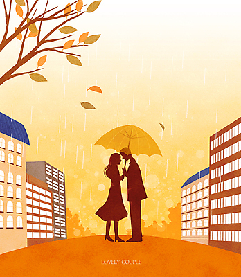 전신 PSD 커플 여자 남자 실루엣 낙엽 일러스트 우산 그림자 서기 들기 성인 두명 건물 마주보기 주황색 가을 나뭇가지 비 성인만 국내일러스트 자연요소 나무 건축물 계절 컬러 잎 관계 모션 날씨 촬영기법 사람 파일형식