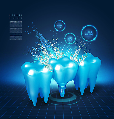 PSD 편집이미지 치과 사람없음 물 파란색 양치 치아 치아모형 나사못 임플란트 치아건강 이미지편집 자연요소 컬러 건강 병원 청결 못 소화기관 파일형식