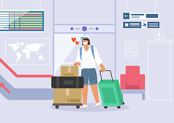 전신 PSD 여자 해외여행 세계지도 일러스트 마스크 한명 서기 성인 상자 여행객 캐리어 보라색 수레 하트 공항 에스컬레이터 성인여자한명만 코로나바이러스 입국 포스트코로나 백신접종 백신인센티브 위드코로나 국내일러스트 모양 1 해외 컬러 여행 지도 교통시설 모션 사람 세계 여행가방 카트 바이러스 사회이슈 백신 접종 여자한명만 성인여자만 파일형식 혜택