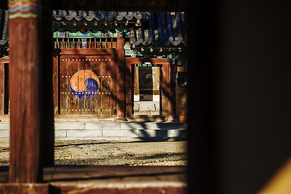 포토 JPG 주간 한국전통 한옥 풍경 사람없음 야외 문화재 소프트포커스 전라북도 대문 태극 남원 향교 국내포토 자연요소 전통 문양 고건축 한국 촬영기법 문 전라도 교육기관 파일형식