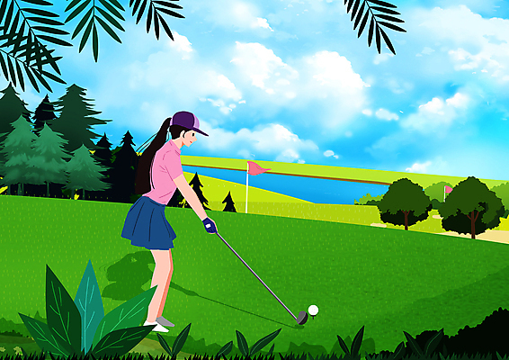 전신 PSD 나무 구름 여자 하늘색 골프 일러스트 골프장 필드 하늘 골프공 한명 서기 들기 성인 초록색 골프채 골프깃발 열대잎 성인여자한명만 국내일러스트 자연요소 식물 1 컬러 잎 공 스포츠시설 모션 골프용품 사람 파란색 구기 깃발 여자한명만 성인여자만 파일형식
