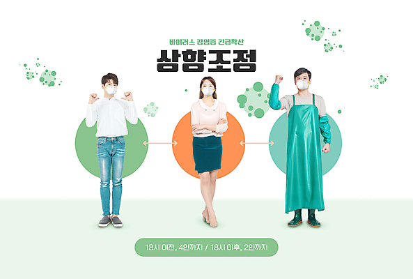 전신 PSD 편집이미지 여자 남자 화살표 마스크 서기 20대 성인 타이포그라피 세명 초록색 30대 팔짱 교사 앞치마 한국인 마스크착용 성인만 소상공인 코로나바이러스 사회적거리두기 포스트코로나 델타변이바이러스 이미지편집 직업 문자 캠페인 컬러 모션 사람 동양인 청년 장년 경제 바이러스 상인 사회이슈 파일형식