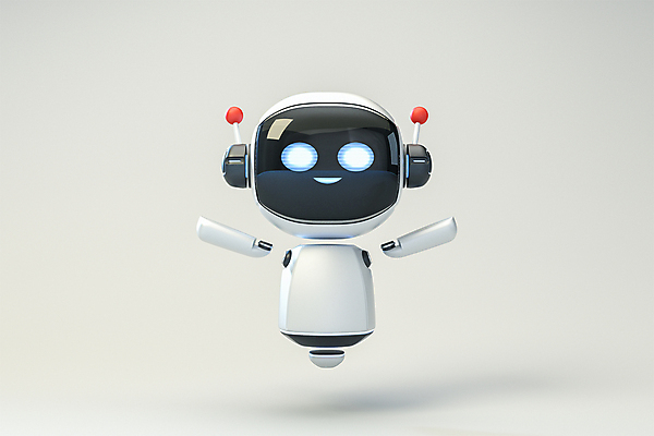 PSD 편집 편집이미지 모션 팔벌리기 3D캐릭터 정보기술 사람없음 3D 흰색 상담원 로봇 디지털합성 상담 편집소스 채팅봇 AI_인공지능 편집3D 캐릭터 컬러 기술 사무원 파일형식