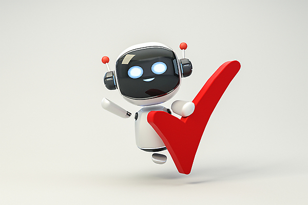 PSD 편집 편집이미지 화살표 3D캐릭터 정보기술 사람없음 3D 흰색 로봇 디지털합성 체크표시 확인 손인사 편집소스 채팅봇 AI_인공지능 편집3D 캐릭터 컬러 기술 인사 파일형식