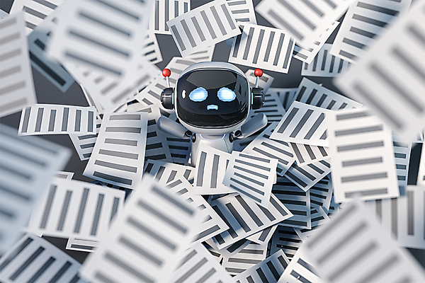 PSD 편집 편집이미지 종이 3D캐릭터 정보기술 사람없음 3D 쌓기 슬픔 가득함 로봇 디지털합성 문서 당황 혼란 많음 편집소스 채팅봇 AI_인공지능 편집3D 캐릭터 감정 컨셉 모션 기술 파일형식