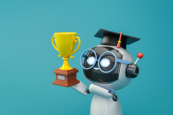 PSD 편집 편집이미지 학사모 3D캐릭터 정보기술 들기 사람없음 3D 우승 트로피 로봇 디지털합성 청록색 에듀 에듀케이션 안경낌 편집소스 채팅봇 AI_인공지능 편집3D 캐릭터 모자_잡화 교육 안경 컬러 졸업 모션 기술 최고 상_우승 파일형식