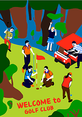 전신 나무 여자 남자 골프 일러스트 골프장 필드 함께함 골프클럽 서기 여러명 성인 타이포그라피 취미 손들기 골프채 숲속 무릎꿇기 구경 준비자세 골프카트 성인만 국내일러스트 AI파일 식물 문자 포즈 다수 컨셉 스포츠시설 모션 골프용품 사람 구기 숲 준비 파일형식 벡터