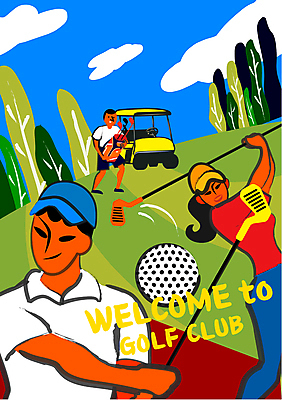 전신 나무 구름 여자 남자 골프 일러스트 골프장 필드 하늘 골프공 함께함 골프클럽 들기 상반신 성인 타이포그라피 취미 세명 골프채 스윙 골프가방 즐거움 골프카트 성인만 국내일러스트 AI파일 자연요소 식물 문자 감정 포즈 컨셉 가방 공 스포츠시설 모션 골프용품 사람 구기 파일형식 벡터