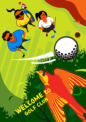 전신 한마리 여자 남자 골프 일러스트 골프장 조류 필드 나뭇잎 골프공 함께함 골프클럽 서기 성인 타이포그라피 취미 세명 선글라스 골프채 올려보기 골프가방 높이 골프깃발 성인만 국내일러스트 AI파일 동물 문자 1 안경 컨셉 잎 가방 공 스포츠시설 모션 골프용품 사람 구기 깃발 파일형식 벡터