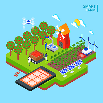 전신 구름 여자 남자 밭 일러스트 서기 들기 성인 세명 스마트폰 태양 농사 풍차 수확 풍력에너지 사과 농부 나무상자 과수원 스마트 로봇 와이파이 트랙터 집열판 사과나무 아이소메트릭 드론 원격 원격조종 성인만 스마트팜 ICT 모빌리티 국내일러스트 AI파일 자연요소 나무 직업 교통수단 컨셉 농업 과일 모션 정보통신 사람 핸드폰 스마트기기 상자 농장 그린에너지 농기계 태양에너지 무선인터넷 특수차량 파일형식 벡터 4차산업