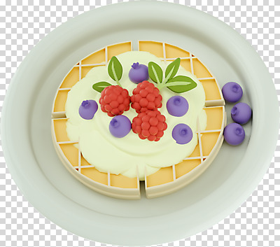 편집 편집이미지 접시 디저트 누끼 사람없음 3D소스 3D 디지털합성 블루베리 와플 PNG 편집소스 식기 음식 과일 파일형식