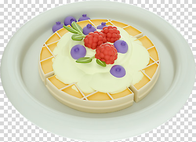 편집 편집이미지 접시 디저트 누끼 사람없음 3D소스 3D 디지털합성 블루베리 와플 PNG 편집소스 식기 음식 과일 파일형식
