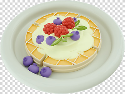 편집 편집이미지 접시 디저트 누끼 사람없음 3D소스 3D 디지털합성 블루베리 와플 PNG 편집소스 식기 음식 과일 파일형식