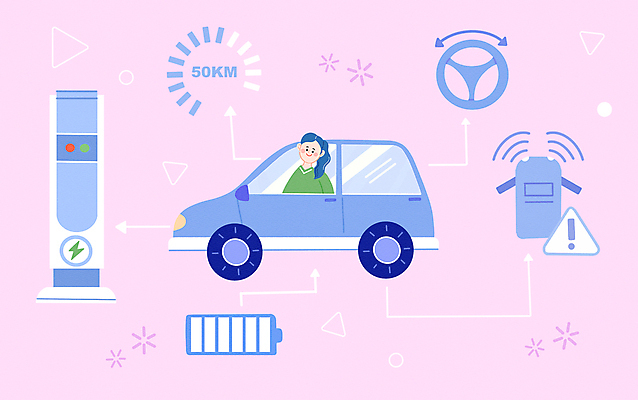 PSD 여자 분홍색 일러스트 한명 안전 상반신 성인 운전 건전지 친환경 예방 시스템 기능 안전속도 안정성 자동차핸들 전기자동차 충전기 친환경자동차 성인여자한명만 국내일러스트 1 컬러 모션 자동차 사람 환경 기계 핸들 충전 여자한명만 성인여자만 파일형식