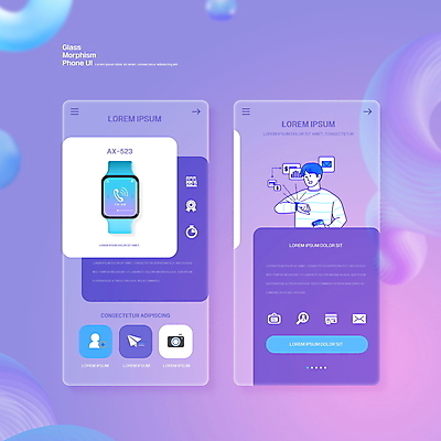 PSD 편집이미지 남자 모바일 한명 성인 손들기 보라색 어플리케이션 스마트 통화 온라인 UI 인터페이스 스마트워치 성인남자한명만 글래스모피즘 이미지편집 1 디자인 컬러 컨셉 모션 사람 스마트기기 웨어러블 남자한명만 성인남자만 파일형식