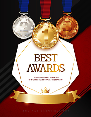 리본 일러스트 왕관 타이포그라피 사람없음 검은색 금메달 동메달 시상식 은메달 국내일러스트 AI파일 문자 컬러 메달 파일형식 벡터