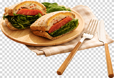 편집 편집이미지 빵 포크 샌드위치 누끼 사람없음 식사 나이프 천 브런치 PNG 나무접시 편집소스 식기 접시 음식 직물 칼 파일형식