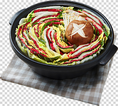 편집 편집이미지 누끼 사람없음 버섯 소고기 식탁보 배추 뚝배기 표고버섯 샤브샤브 PNG 편집소스 밀푀유나베 음식 채소 육류 나베 파일형식