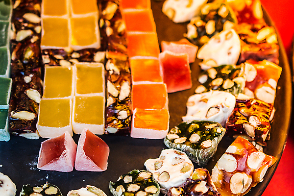 포토 JPG 해외이미지 단면 실내 사람없음 여러개 전시 견과류 달콤 가득함 로쿰 해외포토 다수 디저트 내부 맛 터키음식 파일형식 이미지허브