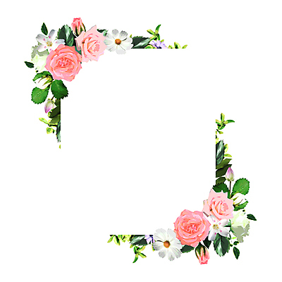 JPG 해외이미지 디자인 꽃 백그라운드 잎 일러스트 프레임 사람없음 낭만 해외일러스트 식물 컨셉 파일형식 이미지허브