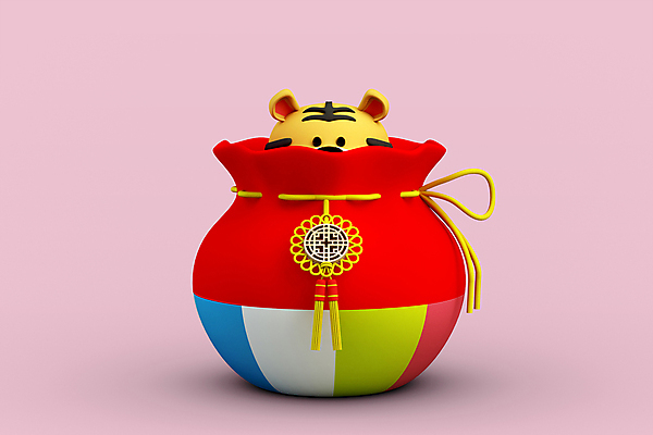 PSD 편집 편집이미지 한마리 분홍색 새해 복주머니 3D캐릭터 사람없음 3D 호랑이띠 호랑이 디지털합성 노리개 호랑이캐릭터 편집소스 2022년 나오기 임인년 편집3D 캐릭터 1 컬러 동물캐릭터 포유류 모션 전통소품 십이지신 연도 파일형식
