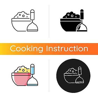 EPS 해외이미지 그릇 일러스트 주방용품 사람없음 세트 원형 매시드포테이토 해외일러스트 도형 식기 생활용품 파일형식 벡터 이미지허브