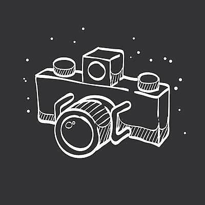 EPS 해외이미지 일러스트 사람없음 카메라 검은색 흰색 해외일러스트 컬러 전자제품 파일형식 벡터 이미지허브