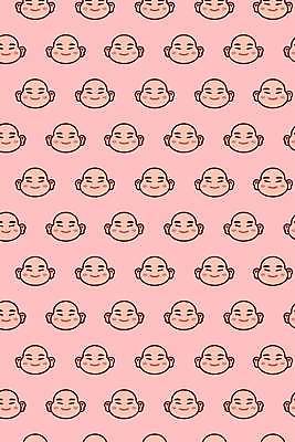 EPS 해외이미지 디자인 얼굴 분홍색 패턴 일러스트 사람없음 얼굴모양 부처 해외일러스트 모양 컬러 무늬 불교 신체부위 파일형식 벡터 이미지허브