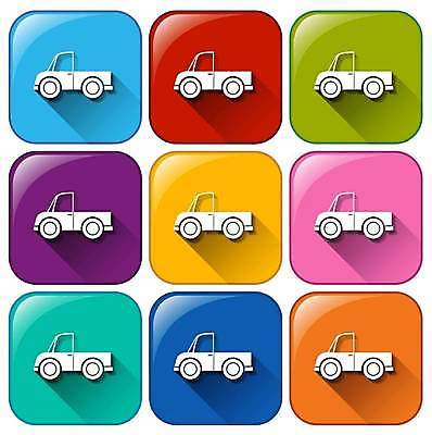 EPS 해외이미지 일러스트 자동차 버튼 사람없음 컬러풀 해외일러스트 육상교통 컬러 파일형식 벡터 이미지허브