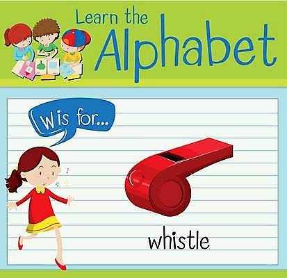 EPS 해외이미지 전신 영어 여자 남자 어린이 말풍선 일러스트 영어교육 소년 여러명 상반신 빨간색 단어 학습 걷기 호루라기 단어공부 휘파람 어린이만 단어장 해외일러스트 문자 교육 컬러 다수 모션 사람 공책 파일형식 벡터 이미지허브