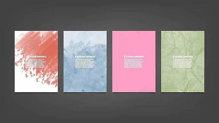 EPS 해외이미지 디자인 배너 백그라운드 일러스트 추상 사람없음 세로 세트 해외일러스트 무늬 파일형식 벡터 이미지허브