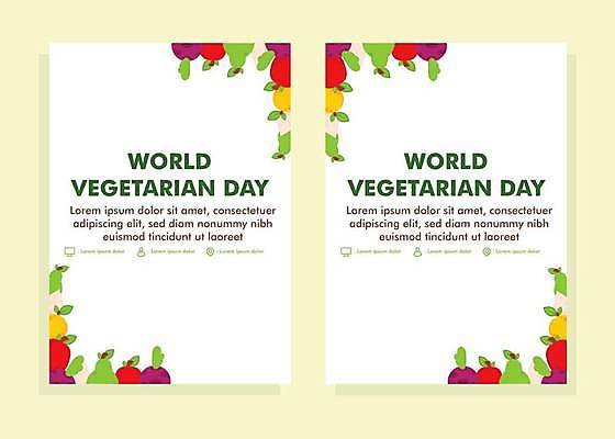 EPS 해외이미지 템플릿 기념일 채소 일러스트 추상 타이포그라피 사람없음 세트 흰색 비건 해외일러스트 문자 컬러 무늬 이벤트 채식주의자 파일형식 벡터 이미지허브