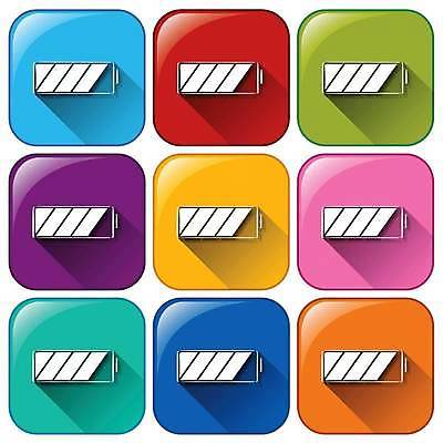 EPS 해외이미지 일러스트 버튼 사람없음 컬러풀 건전지 해외일러스트 컬러 파일형식 벡터 이미지허브