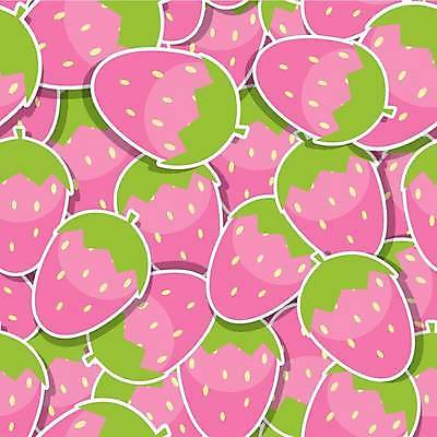 EPS 해외이미지 백그라운드 패턴 일러스트 딸기 사람없음 플랫 해외일러스트 무늬 과일 파일형식 벡터 이미지허브
