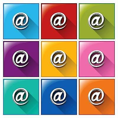 EPS 해외이미지 일러스트 버튼 사람없음 컬러풀 골뱅이기호 해외일러스트 기호 컬러 파일형식 벡터 이미지허브