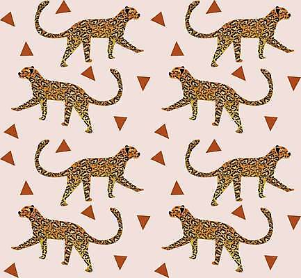 EPS 해외이미지 백그라운드 패턴 일러스트 사람없음 삼각형 표범 표범무늬 해외일러스트 도형 무늬 포유류 파일형식 벡터 이미지허브