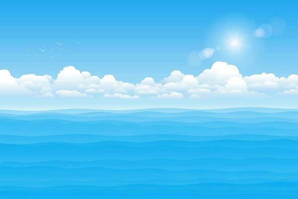 EPS 해외이미지 템플릿 디자인 포스터 파도 바다 여행 백그라운드 일러스트 자연 하늘 휴가 휴식 해변 야외 물 빛 햇빛 태양 맑음 장면 파라다이스 수평선 해외일러스트 자연요소 컨셉 날씨 생태계 파일형식 벡터 이미지허브