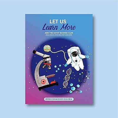 EPS 해외이미지 포스터 과학 일러스트 현미경 한명 사람 성인 우주 행성 우주비행사 DNA 원자 우주복 공학 성인한명만 해외일러스트 1 옷 교육 실험기구 생명공학 성인만 파일형식 벡터 이미지허브