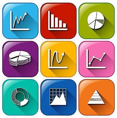 EPS 해외이미지 일러스트 버튼 그래프 사람없음 컬러풀 해외일러스트 컬러 파일형식 벡터 이미지허브