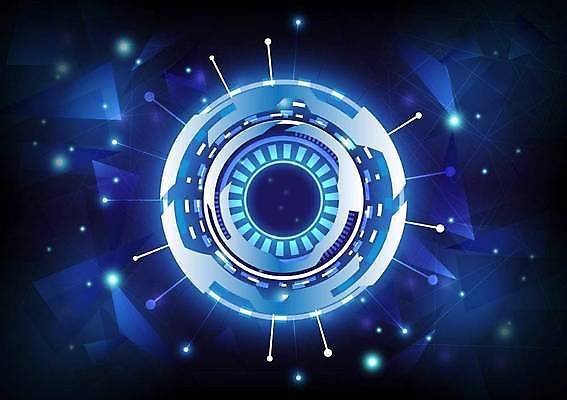 EPS 해외이미지 백그라운드 일러스트 사람없음 디지털 사이버 UI SF 해외일러스트 파일형식 벡터 이미지허브