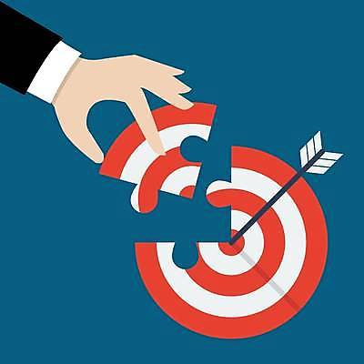 EPS 해외이미지 손 일러스트 비즈니스 모션 화살 신체부위 잡기 퍼즐 과녁판 해외일러스트 사람 파일형식 벡터 이미지허브