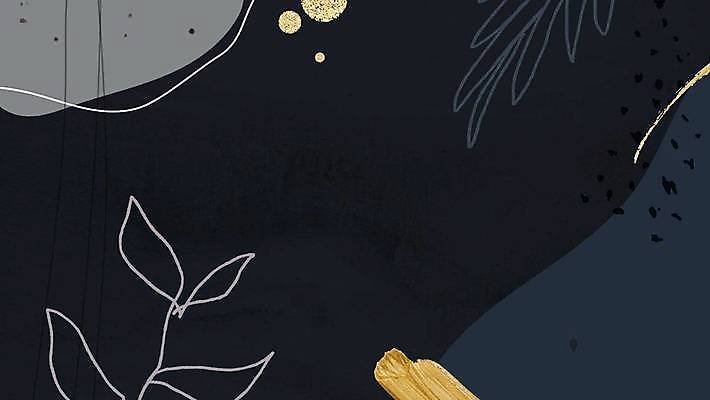 EPS 해외이미지 백그라운드 잎 일러스트 추상 사람없음 검은색 분위기 라인아트 해외일러스트 식물 선 컬러 컨셉 무늬 파일형식 벡터 이미지허브