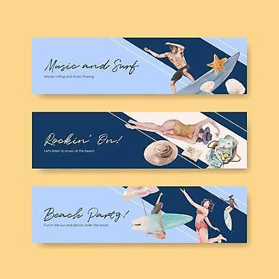 EPS 해외이미지 전신 템플릿 배너 여자 남자 수영복 가로배너 하늘색 일러스트 휴식 불가사리 여러명 성인 책 여름휴가 바캉스 눕기 바구니 파라솔 서핑보드 서핑 조개껍데기 승차 성인만 배너세트 해외일러스트 옷 다수 컨셉 모션 휴가 조개 극피동물 사람 가로 파란색 세트 수상스포츠 보드_스포츠 파일형식 벡터 여름_계절 이미지허브