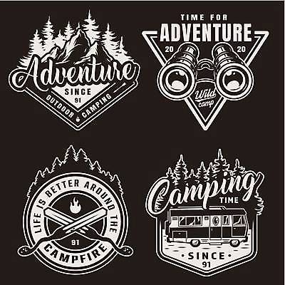 EPS 해외이미지 나무 알파벳 백그라운드 일러스트 산 흑백 타이포그라피 사람없음 검은색 망원경 캠핑 흰색 빈티지 심볼 복고 캠핑카 해외일러스트 식물 문자 영어 컬러 컨셉 자동차 레저 촬영기법 파일형식 벡터 이미지허브