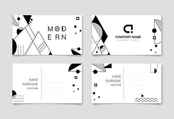 EPS 해외이미지 디자인 선 일러스트 비즈니스 명함 명함템플릿 사람없음 사각형 점 원형 삼각형 모던 지그재그 지오메트릭 가로명함 해외일러스트 도형 템플릿 파일형식 벡터 이미지허브